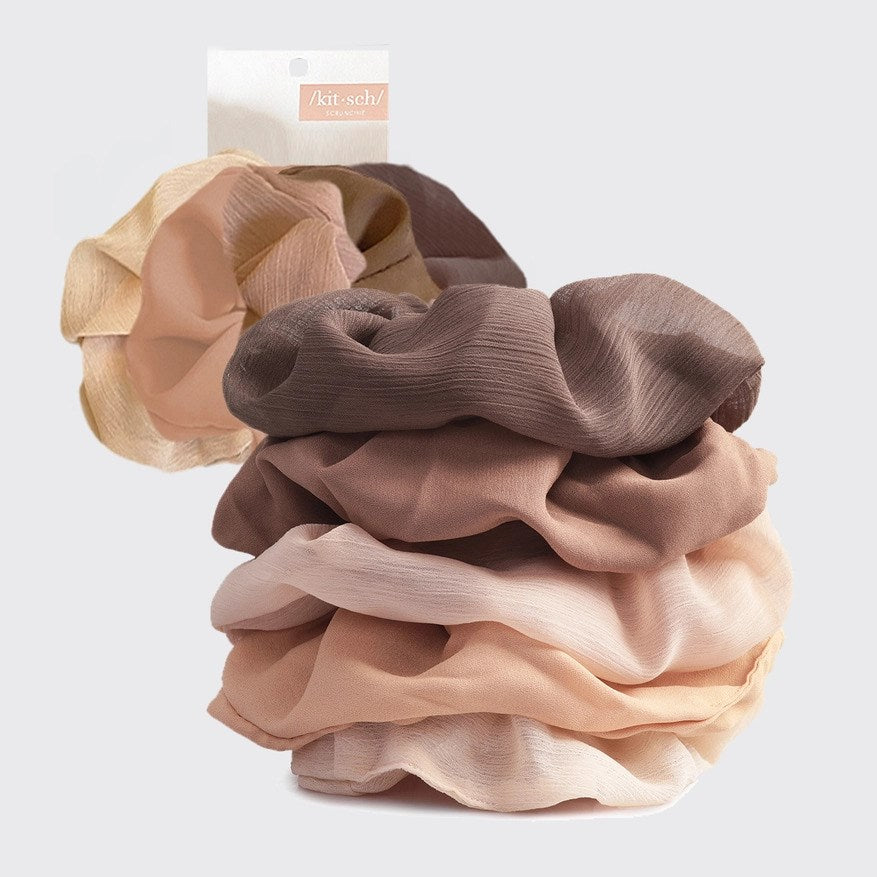 Crepe Scrunchies 5pc