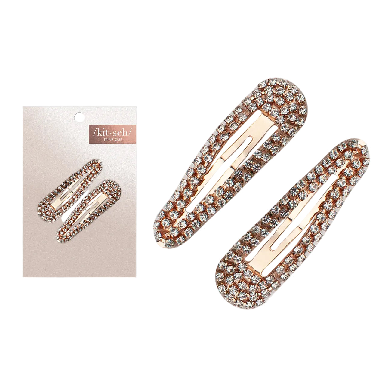 Mini Rhinestone Snap Clips