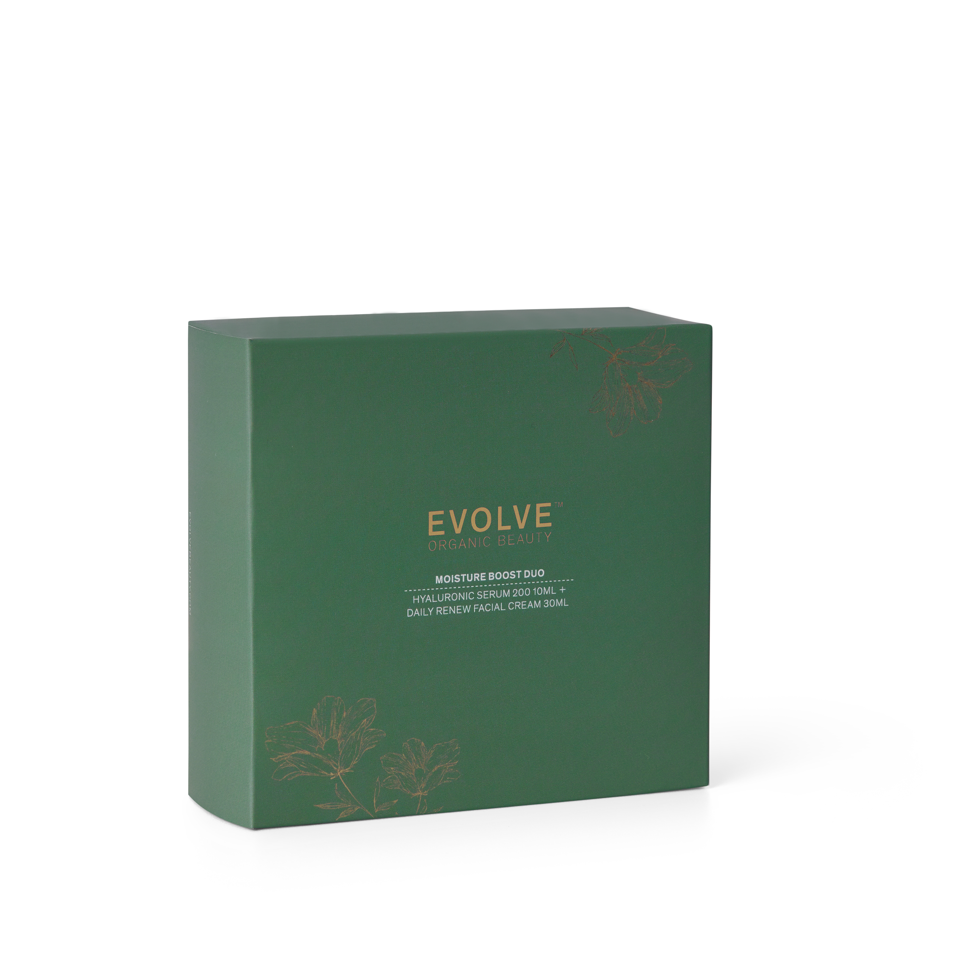 Green box with 'Evolve' branding on a white background