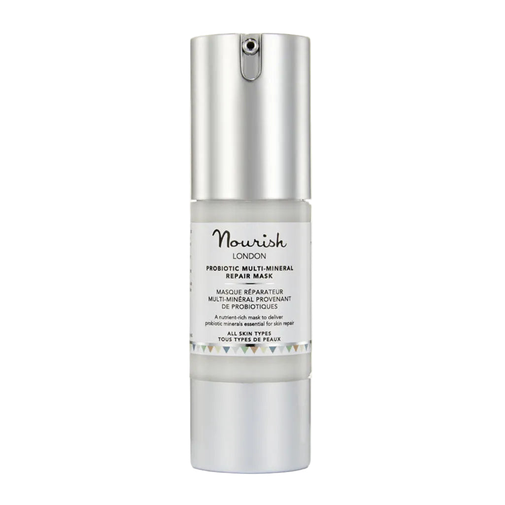 Nourish London Probiotic Multi-Mineral Repair Mask Certified Organic Award Winning Skincare: Winner Janey Lee Loves Platinum Award 2018 as Best Facial Mask, Winner Hip & Healthy Sleep Awards 2020 as Best Overnight Skincare Mask