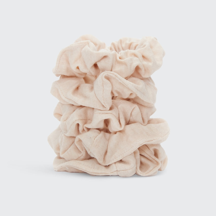 Organic Cotton Knit Scrunchies 5pc