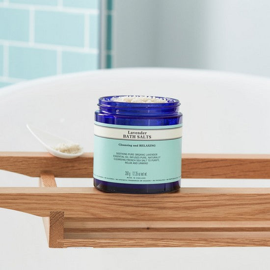 Lavender Bath Salts container with no lid