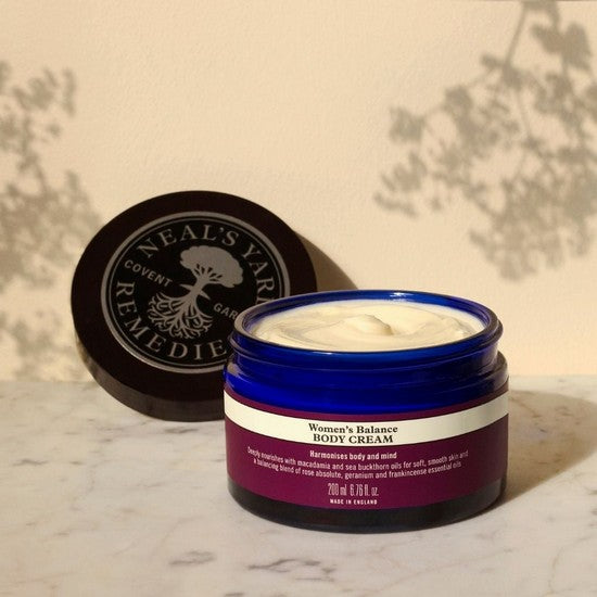 NEW Women's Balance Body Cream 200ml open container