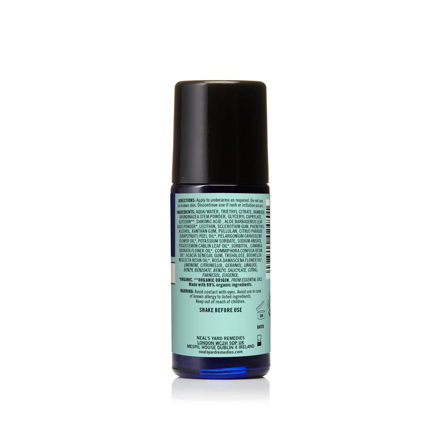 Roll on Deodorant - Rose & Geranium 50ml