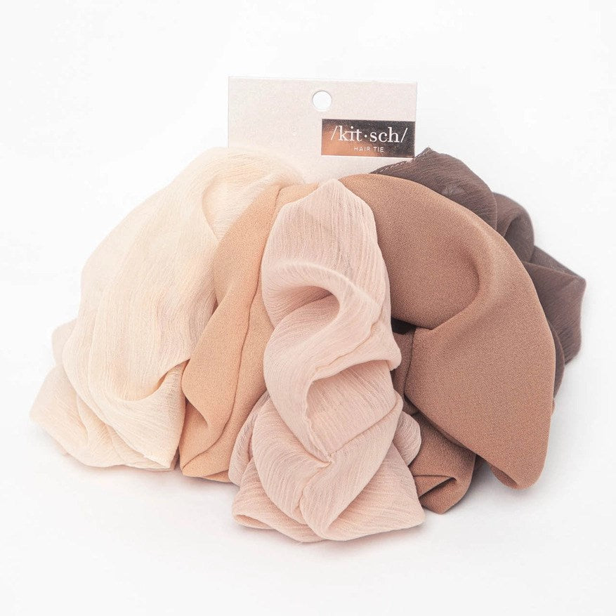 Crepe Scrunchies 5pc