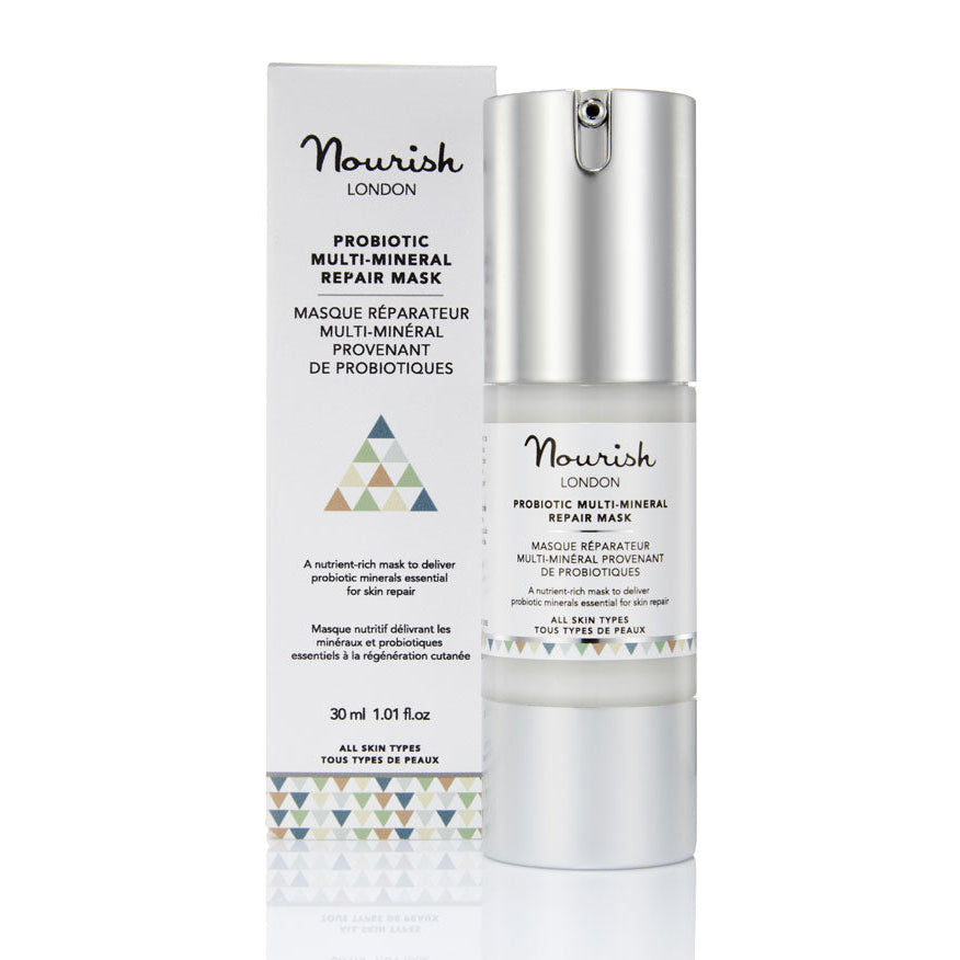 Nourish London Probiotic Multi Mineral Repair Mask Calming Soothing Sensitive Skin with Lavender