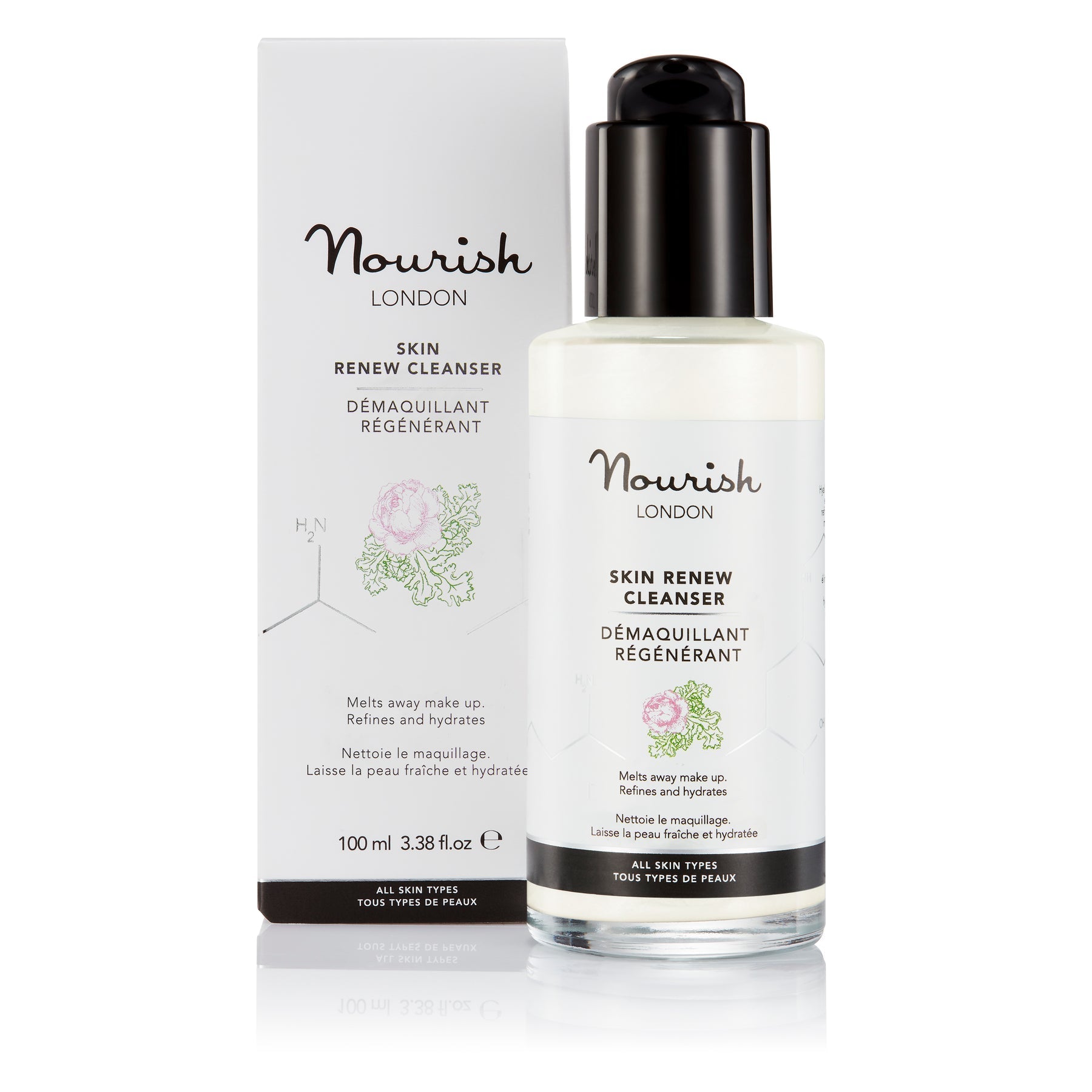 Nourish London - Skin Renew Cleanser & makeup remover