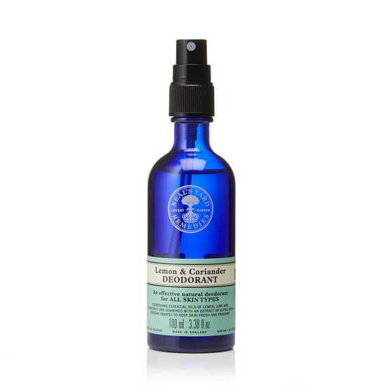 Lemon & Coriander Deodorant font of bottle