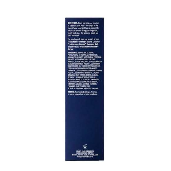 NEW Frankincense Intense™ Hydrating Essence back of box